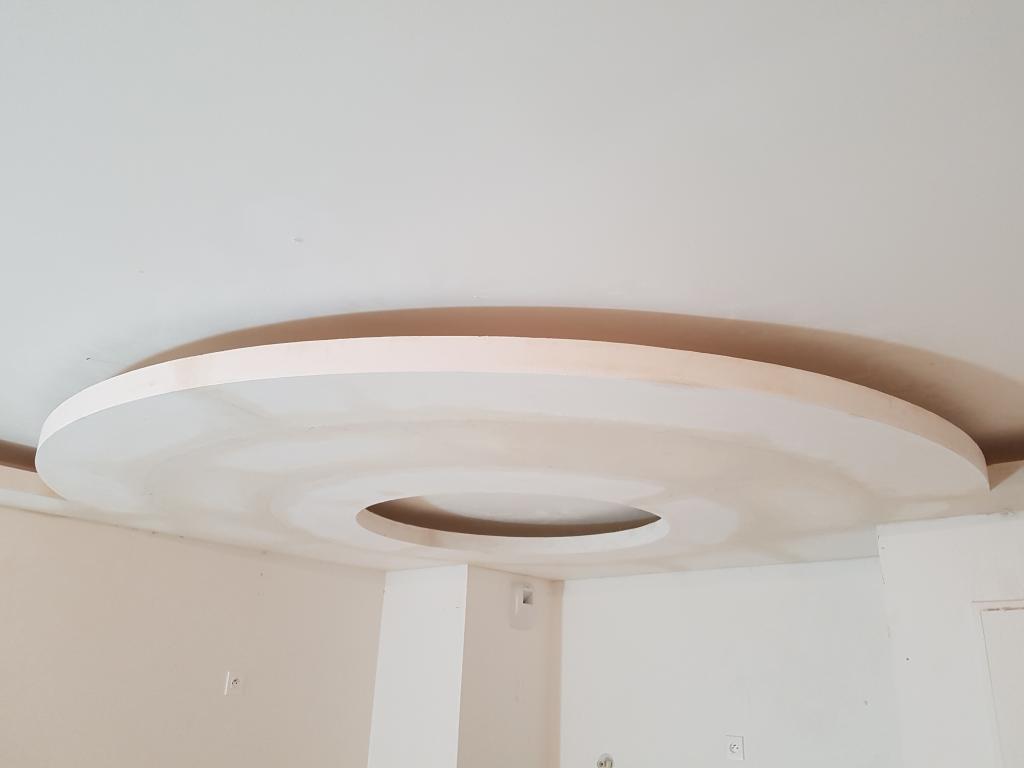  faux  plafond  staff rond  Paris Meaux Torcy Seine et Marne 77